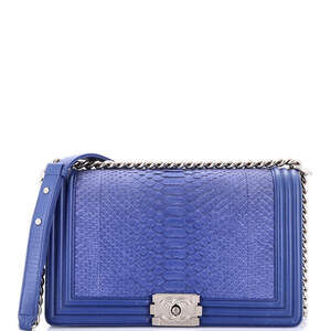 Chanel Boy Flap Bag Python New Medium #183980C36B